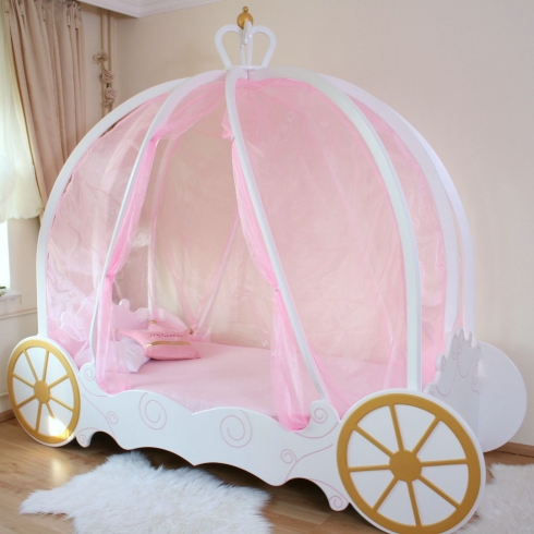 Prinzessinnen Bett Kürbis Kutsche