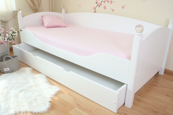 Kinderbett Weiß Kristallserie 3