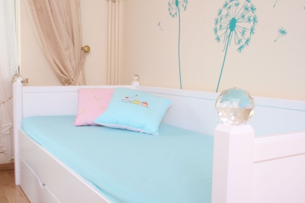 Kinderbett Weiß Kristallserie 4