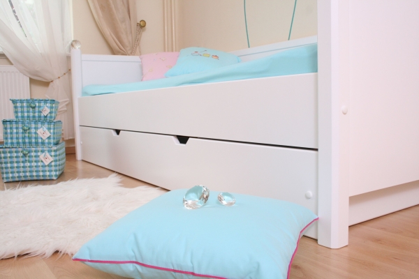 Kinderbett Weiß Kristallserie 4