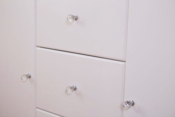 Kommode XXXL weiß Kristallserie 1