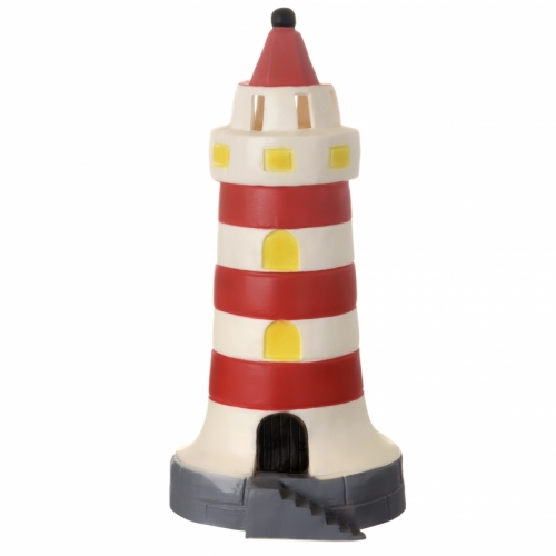 Lampe Leuchtturm rot