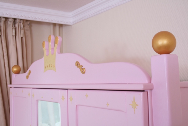 Kleiderschrank Prinzessin rosa 3 türig