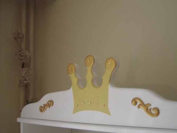 Bücherregal Prinzessin weiß