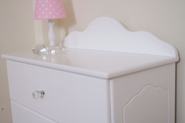 Kommode weiß Kristallserie 2