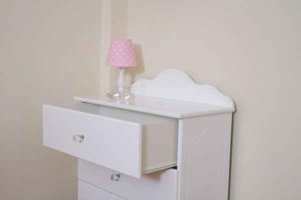 Kommode weiß Kristallserie 2