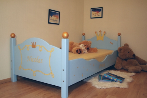 Kinderbett blau Prinz