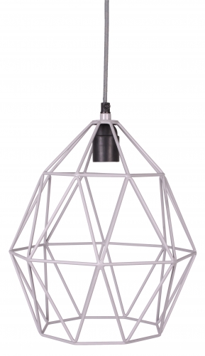 Deckenlampe Diamant grau