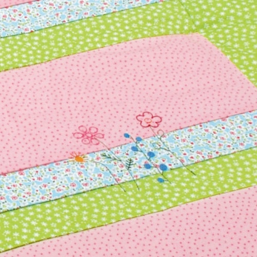 Patchworkdecke Wiesenzauber