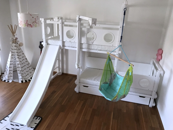 Etagenbett weiß