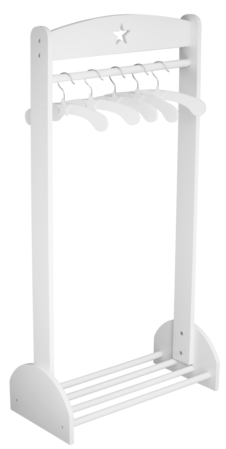 Kleiderbügel Stern weiß