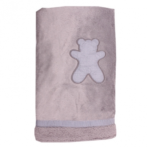 Baby Kuscheldecke grau