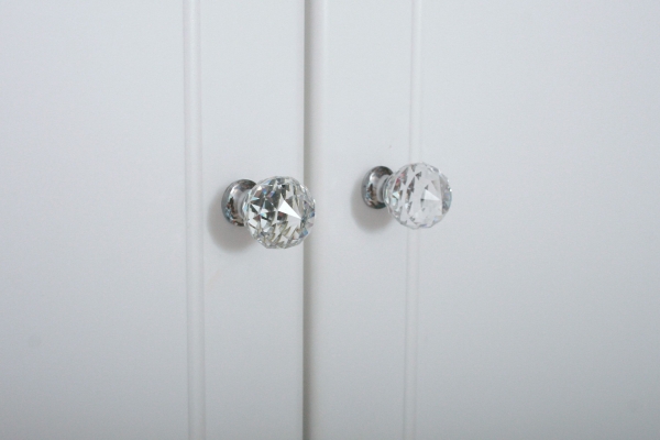 Kleiderschrank 3 trg. weiß Kristallserie 3