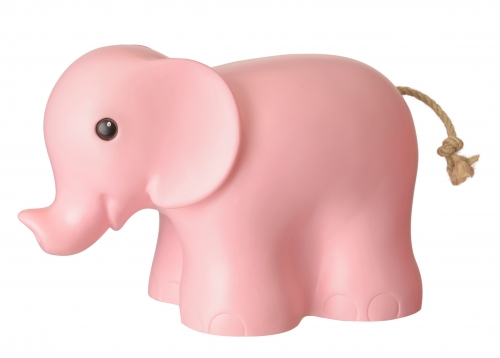 Kinderlampe Tischleuchte mit Wunschname rosa Elefant Baby 