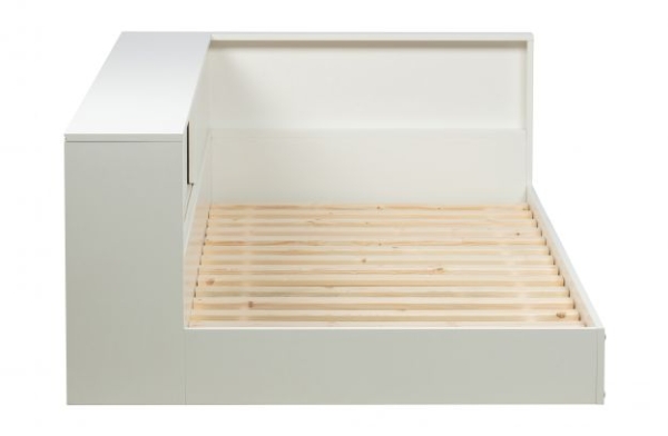 Woood Eckbett Connect weiß 90x200