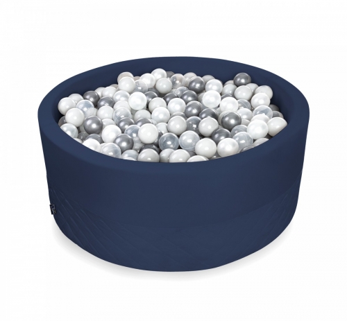 Rundes Bllebad navy inkl. 200 Blle