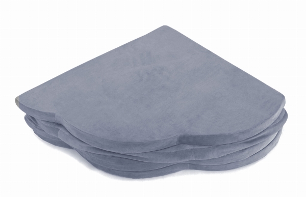klappbare Spielmatratze Wolke grau-blau