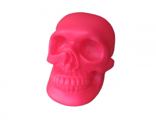 Lampe Totenkopf neonpink