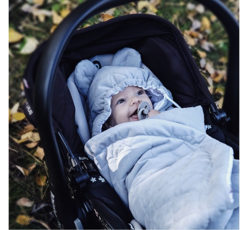 Uni Babydecke/Fußsack creme Dreamland