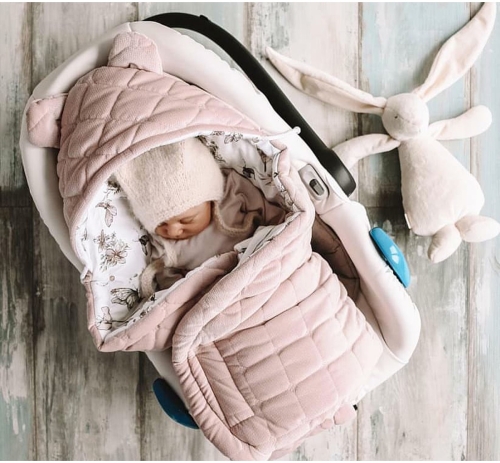 Uni Babydecke/Fußsack grau Nature