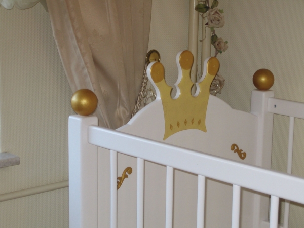 Babybett Prinzessin in weiß