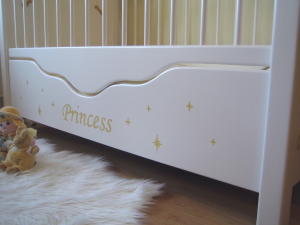 Babybett Prinzessin in weiß