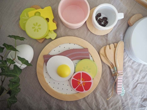 Holz Frühstücksset