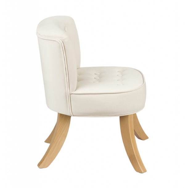 Samt Kindersessel beige
