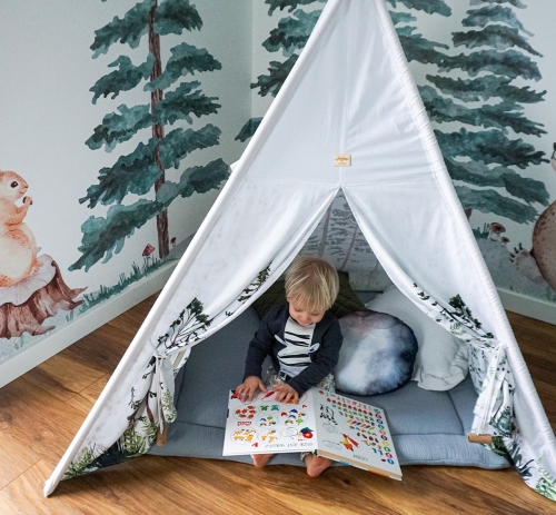 Tipi Fuchs inkl. Spielmatte und 4 Kissen