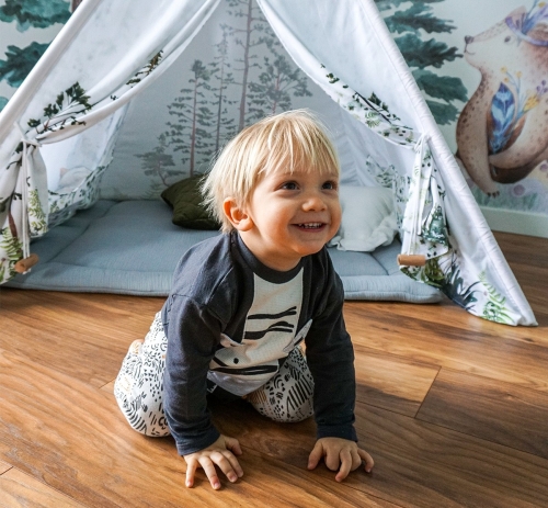 Tipi Fuchs inkl. Spielmatte und 4 Kissen