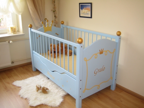 Babybett blau Prinz