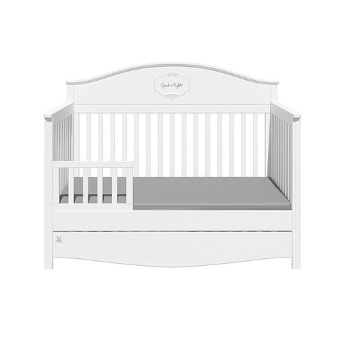 Bellamy Babybett Pure weiß 70x140 inkl. Schublade