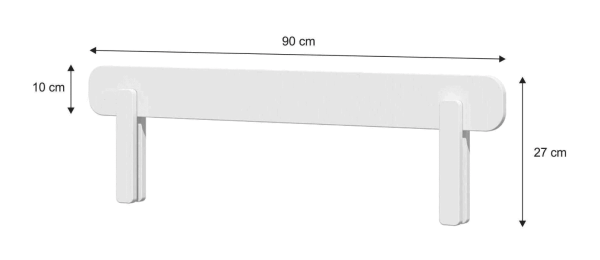 Hausbett Lotta 90x200cm natur-weiß inkl. Schublade Hausbett Lotta 90x200cm natur-weiß inkl. Schublade