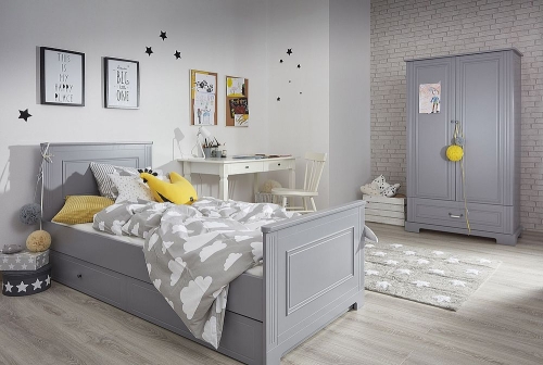 Schrank Ines 2-türig XL grau