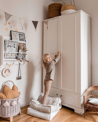 Schrank Ines 2-türig XL grau