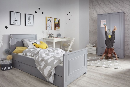 Schrank Ines 2-türig XL grau