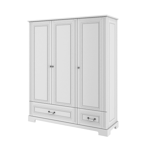 Schrank Ines 3-türig weiß