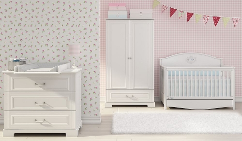 Schrank Ines 3-türig grau