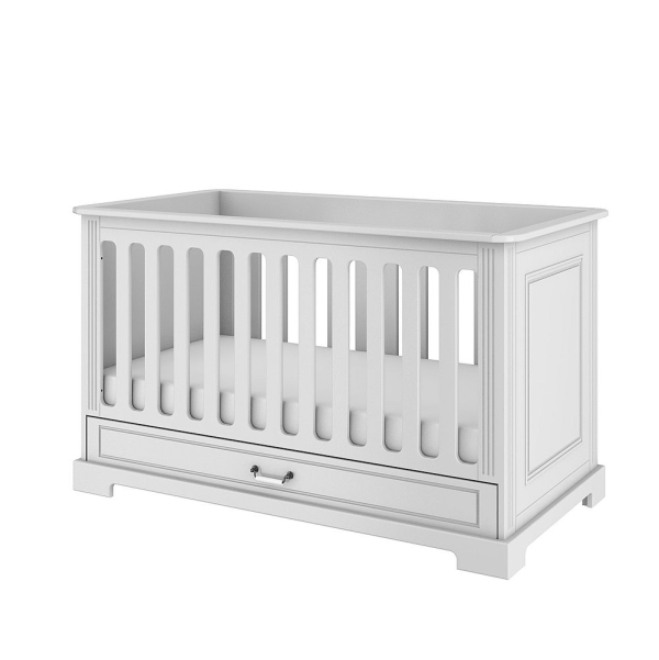Babybett Ines weiß 70x140 umbaubar