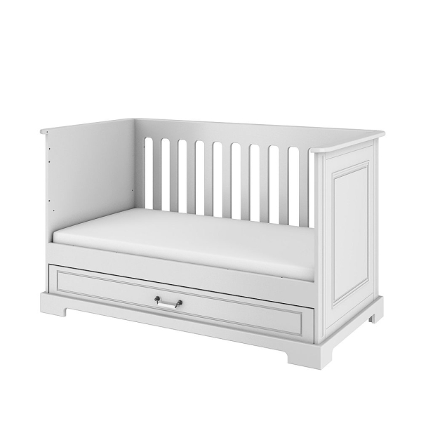 Babybett Ines weiß 70x140 umbaubar