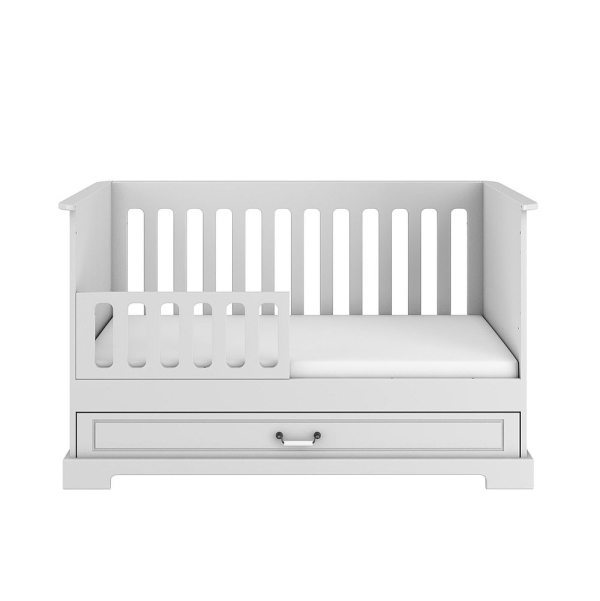Babybett Ines weiß 70x140 umbaubar