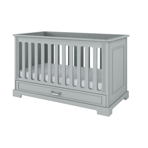 Babybett Ines grau 70x140 umbaubar