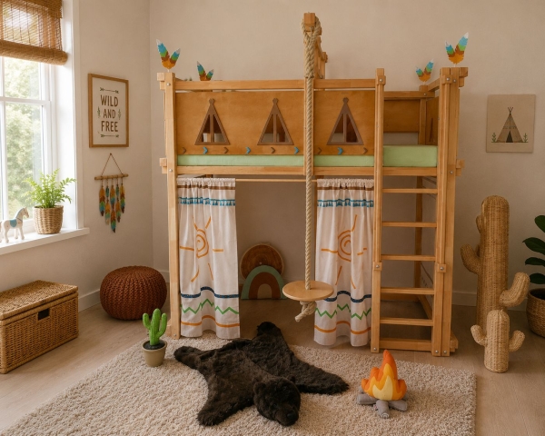 Hochbett Indianer