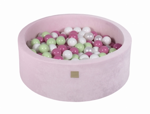 Bällebad Velvet rosa rund inkl. 200 Bälle