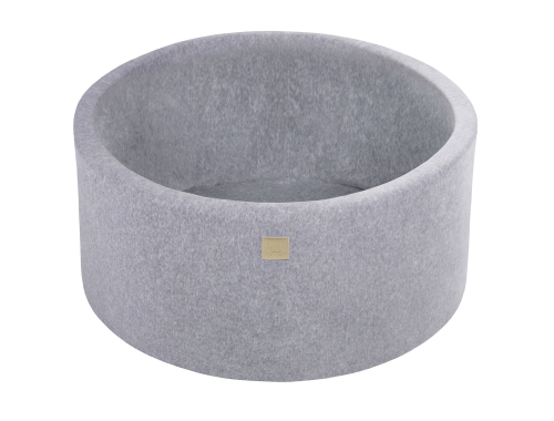 Bällebad Velvet grau rund inkl. 200 Bälle
