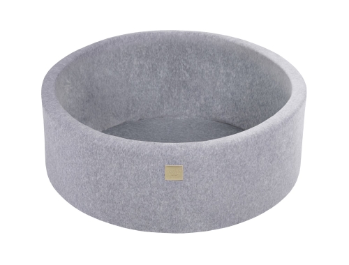Bällebad Velvet grau rund inkl. 200 Bälle