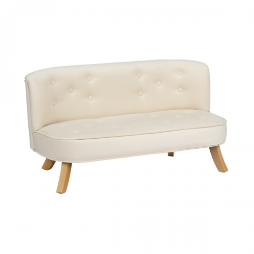 Samt Kindersofa creme