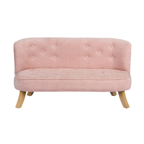 Samt Kindersofa altrosa