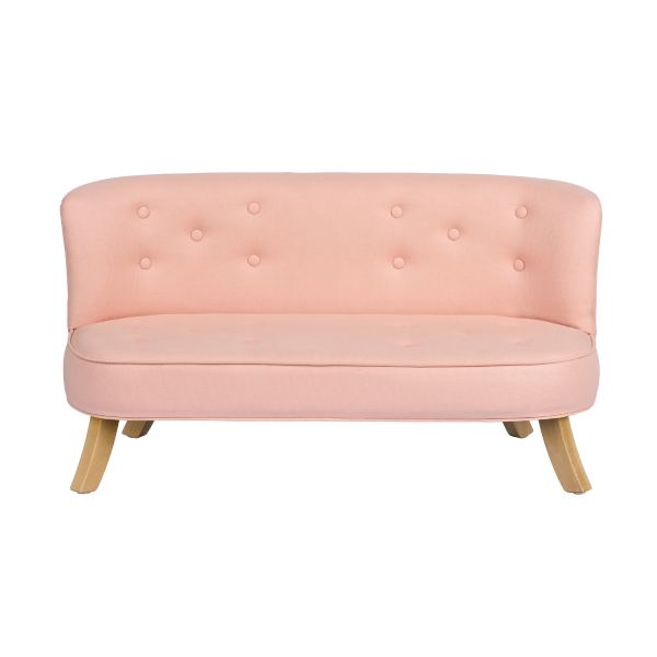 Kindersofa puderrosa