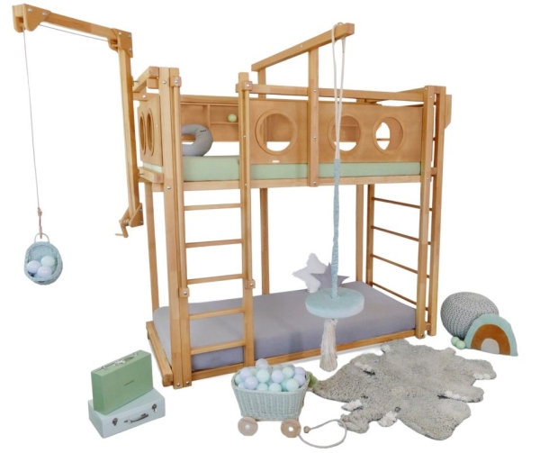 Spielbett mit Schaukel